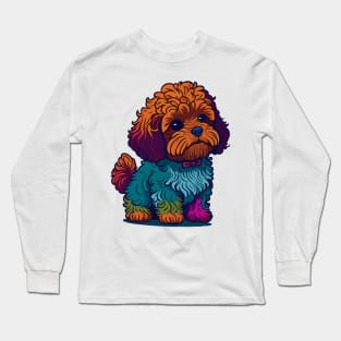 Cavapoo Portrait Long Sleeve T-Shirt